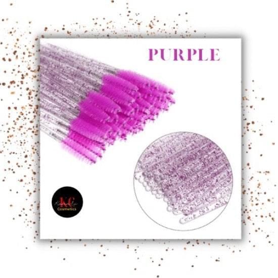 Disposable Glitter Wands/Spoolies Purple