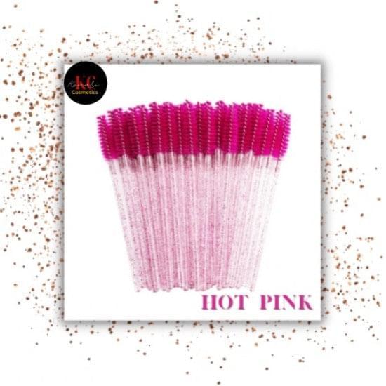Disposable Mascara Glitter Wands Hot Pink