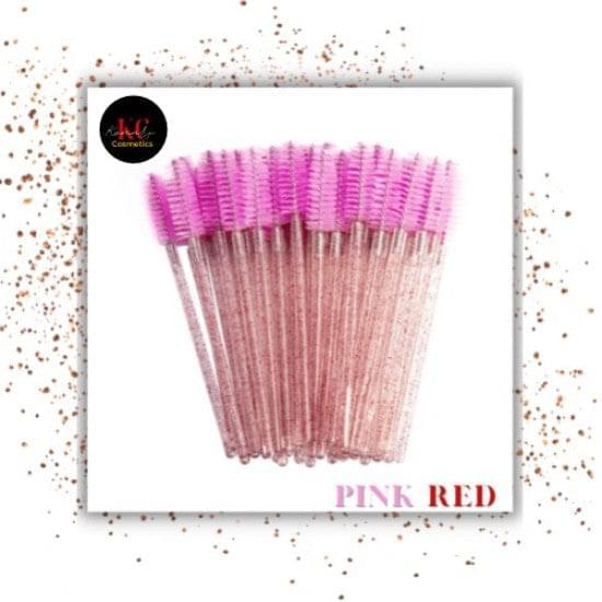 Disposable Glitter Wands/Spoolies Pink Red